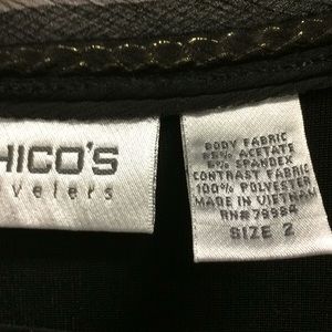 Chicos travelers collection long sleeve jacket